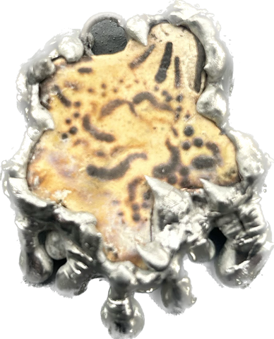 Floral soldered pendant