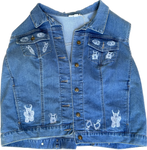 Face Denim Vest