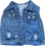 Face Denim Vest