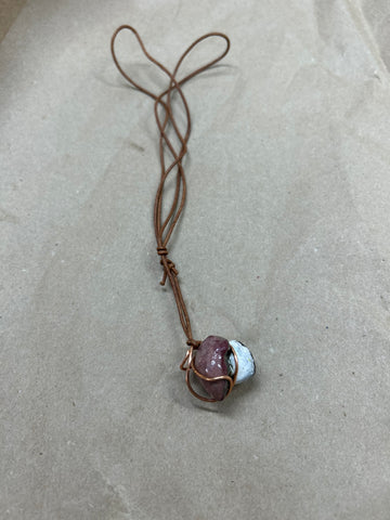Mushroom pendant necklace