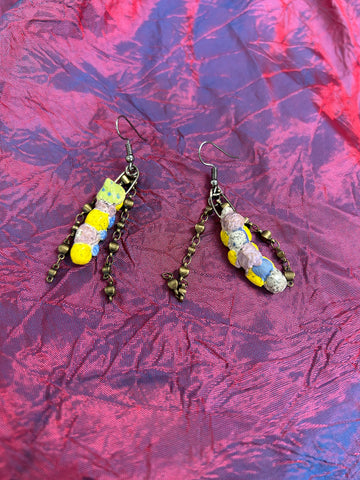 Caterpillar Earrings - Reno Roots